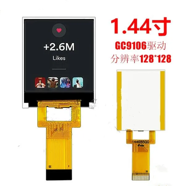1.44 inch 20PIN 262K Color TFT LCD Display Screen GC9106 Drive IC 128(RGB)*128 MCU 8Bit Interface