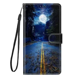 Leather Wallet Phone Case - Magnetic Flip Cover with Stand and Artistic Design - Galaxy S23 Plus (D01)