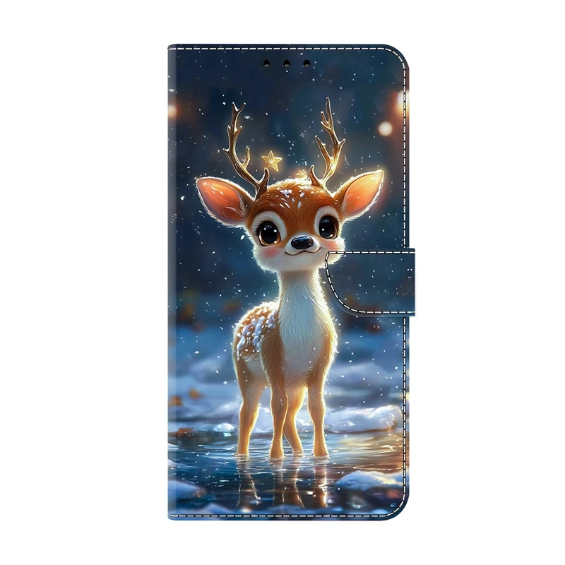 Colorful Painted Pattern Flip Phone Case - Protective Cover