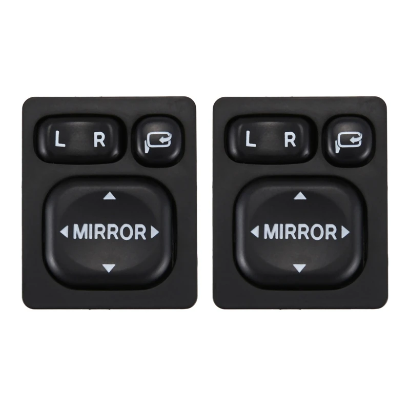 2X New Door Mirror Folding Switch Fit For Toyota Camry Vios Rav4 Scion Lexus 84872-52040 1