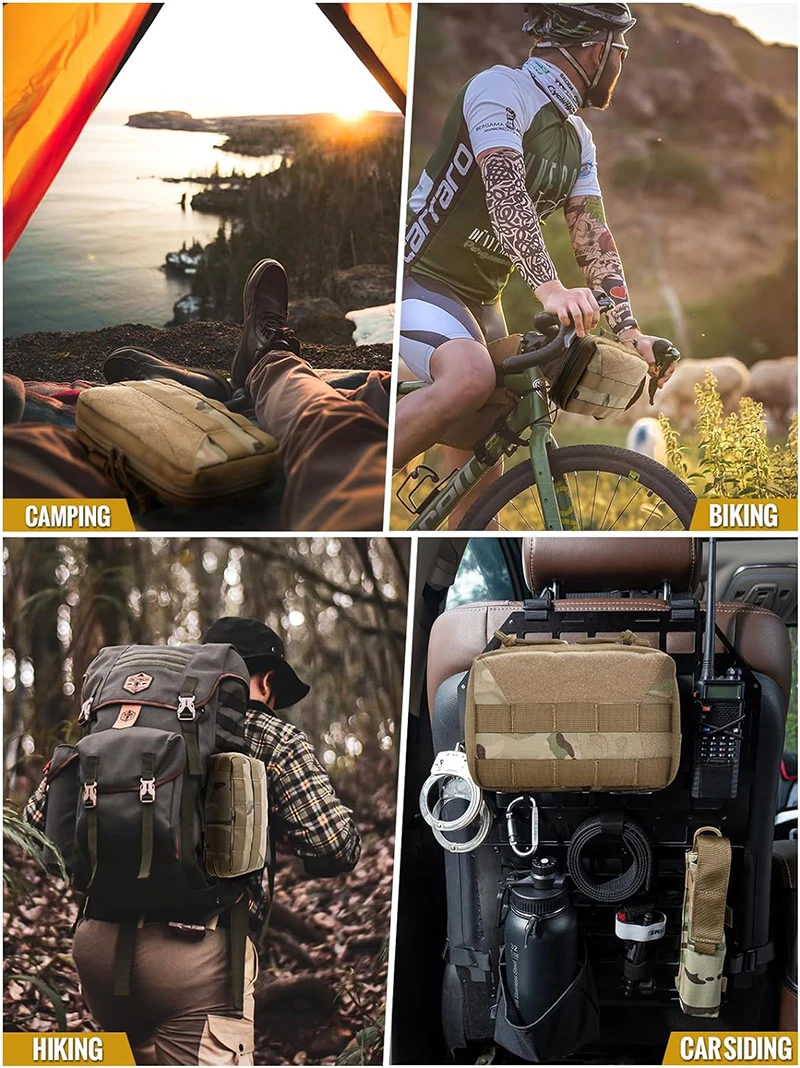 ONETIGRIS Molle Military Bag Tools Pouch Tactical Multi Medical Kit Bag  Utility Tool Belt EDC Pouch For Camping Hiking Hunting - AliExpress