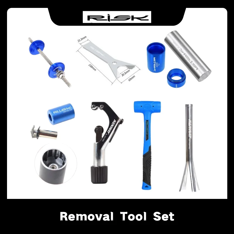 Rischio Rl103 Universal Bike Upper Lower Bowl Headset Cup Removal Tool Remover Headset Axis Press-In Tool Parti Di Riparazione Per Ciclismo