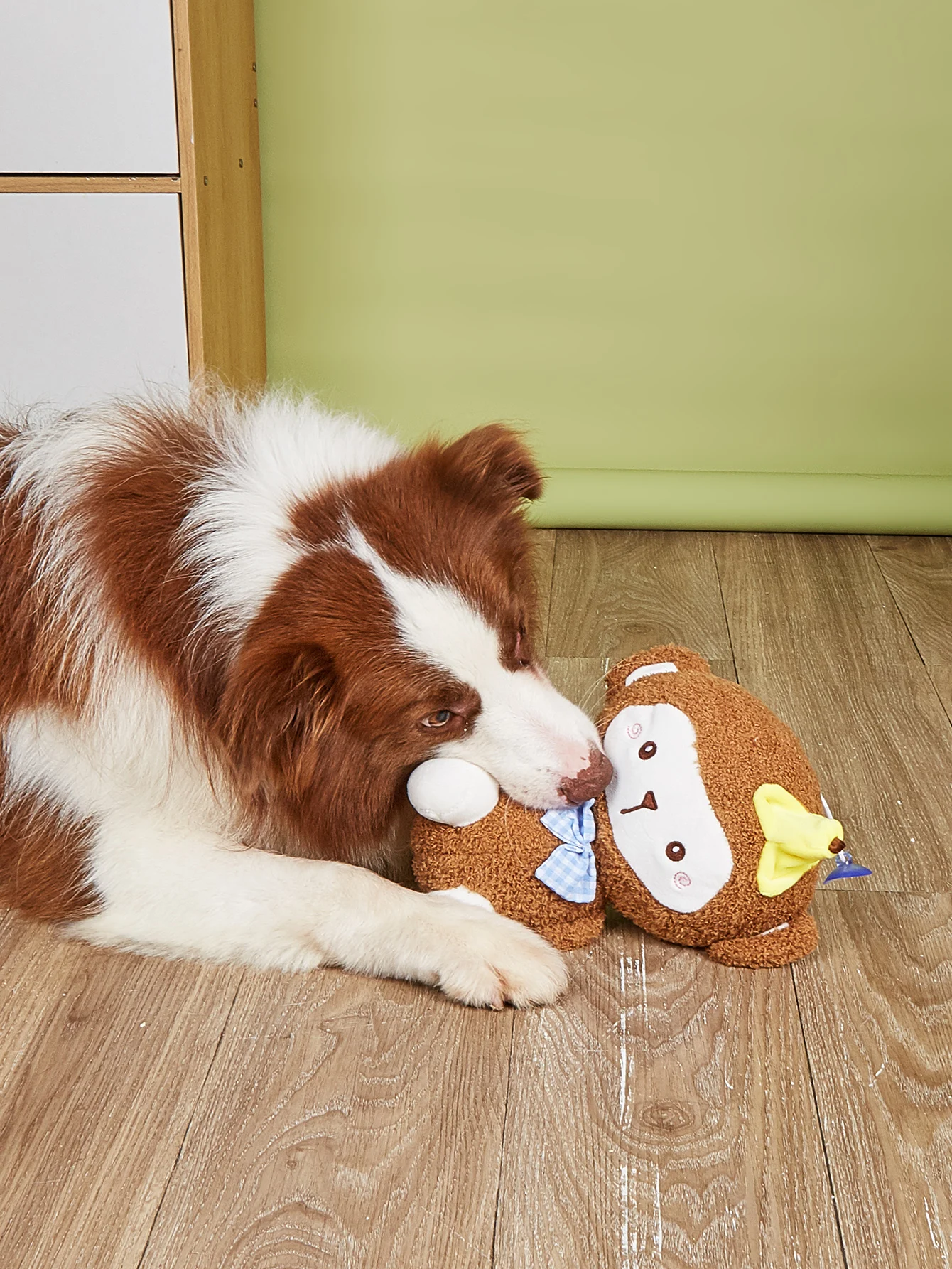 

1 piece random color pet plush toy monkey rabbit cute cartoon doll dog chew toy cat and dog plush companion toy