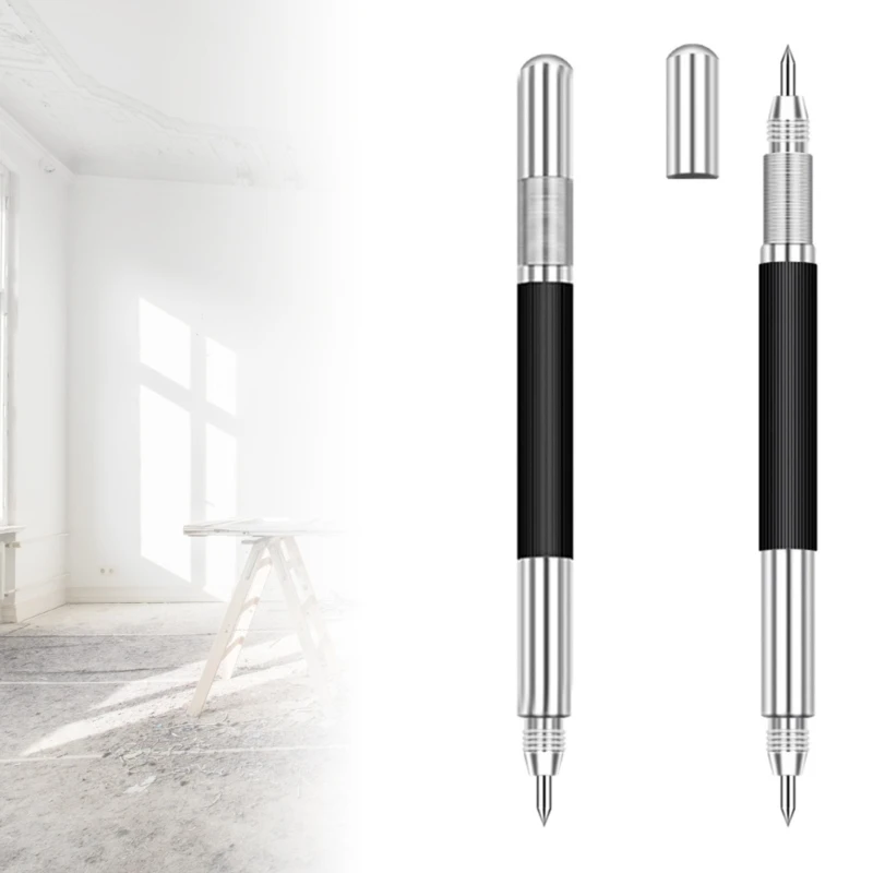 

2/3/4x Double End Scriber Pen Engraving Pen Tungsten Carbide Tip For Glass Ceramic Construction Marking Tool Dropship