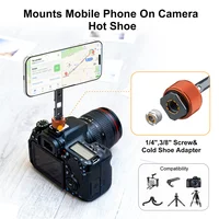 360 Rotation Cold Shoe Magnetic Phone Holder With 1/4 3/8 Screw MagSafe Phone Tripod Mount for iPhone 17 16 Samsung DSLR Camera - Image 3