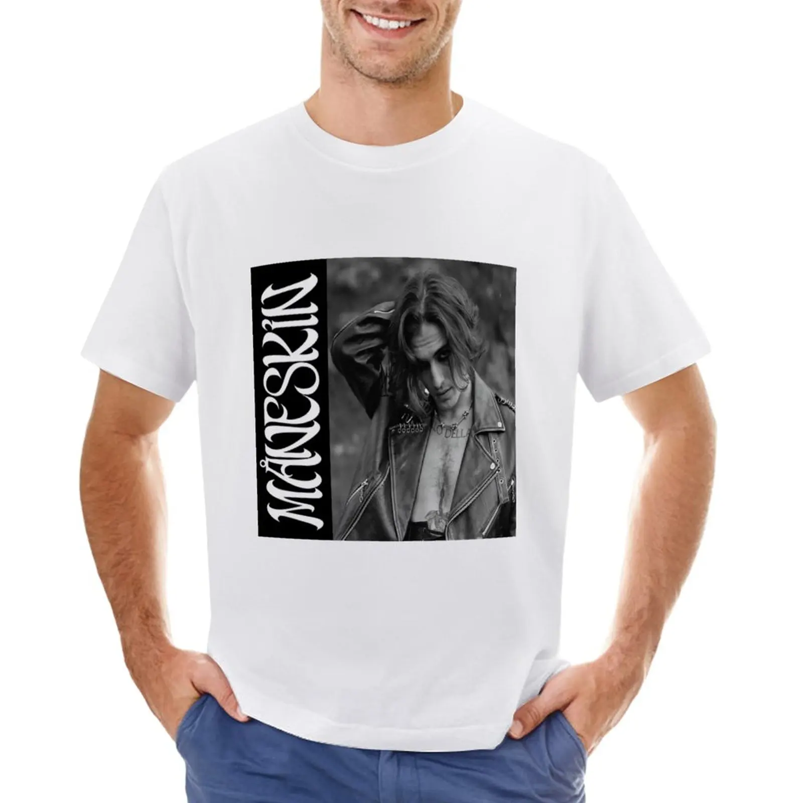 

MANESKIN DAMIANO DAVID T-Shirt boys animal print Aesthetic clothing plain big and tall t shirts for men