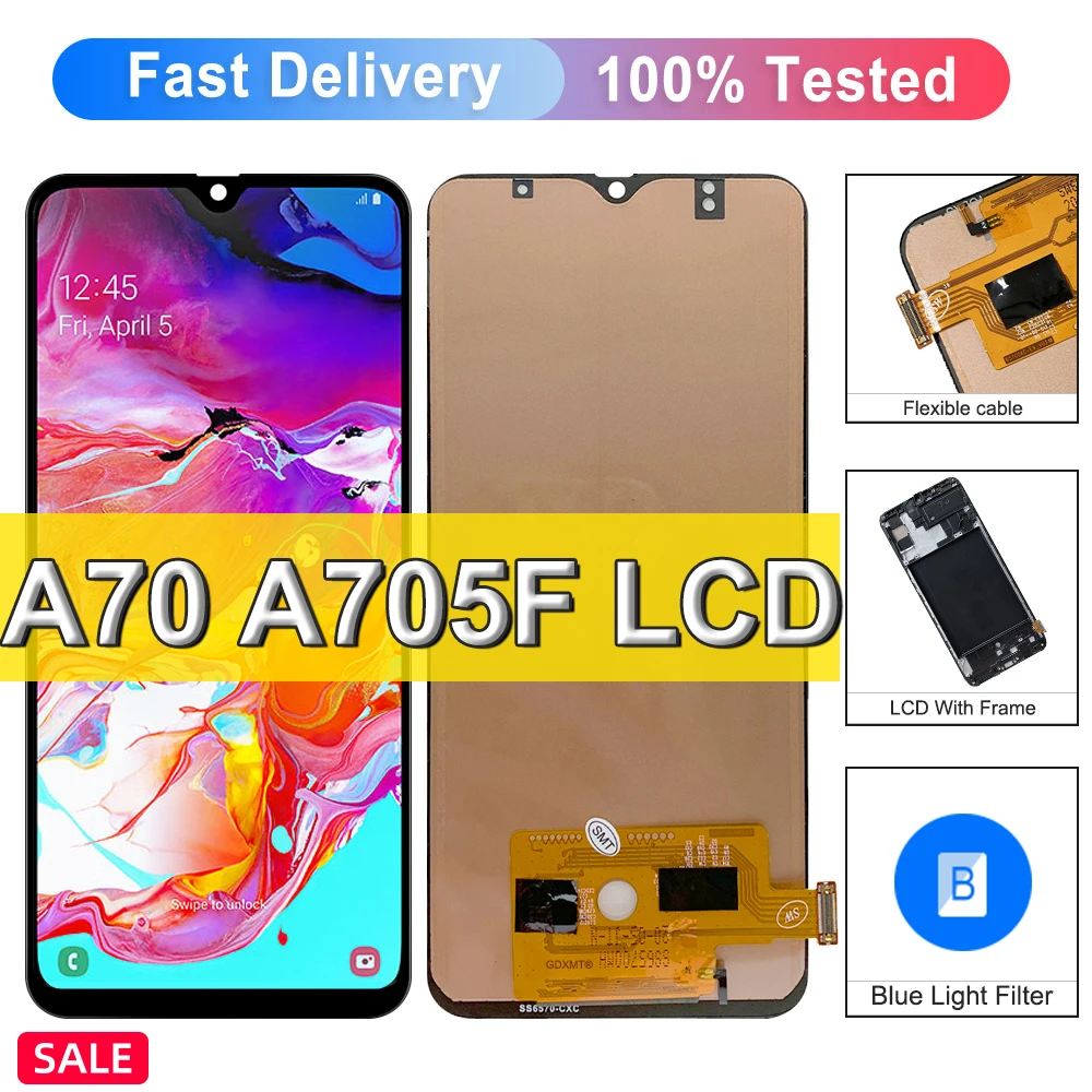 100-Tested-6-7-For-Samsung-Galaxy-A70-A705-A705F-LCD-Display-Touch ...