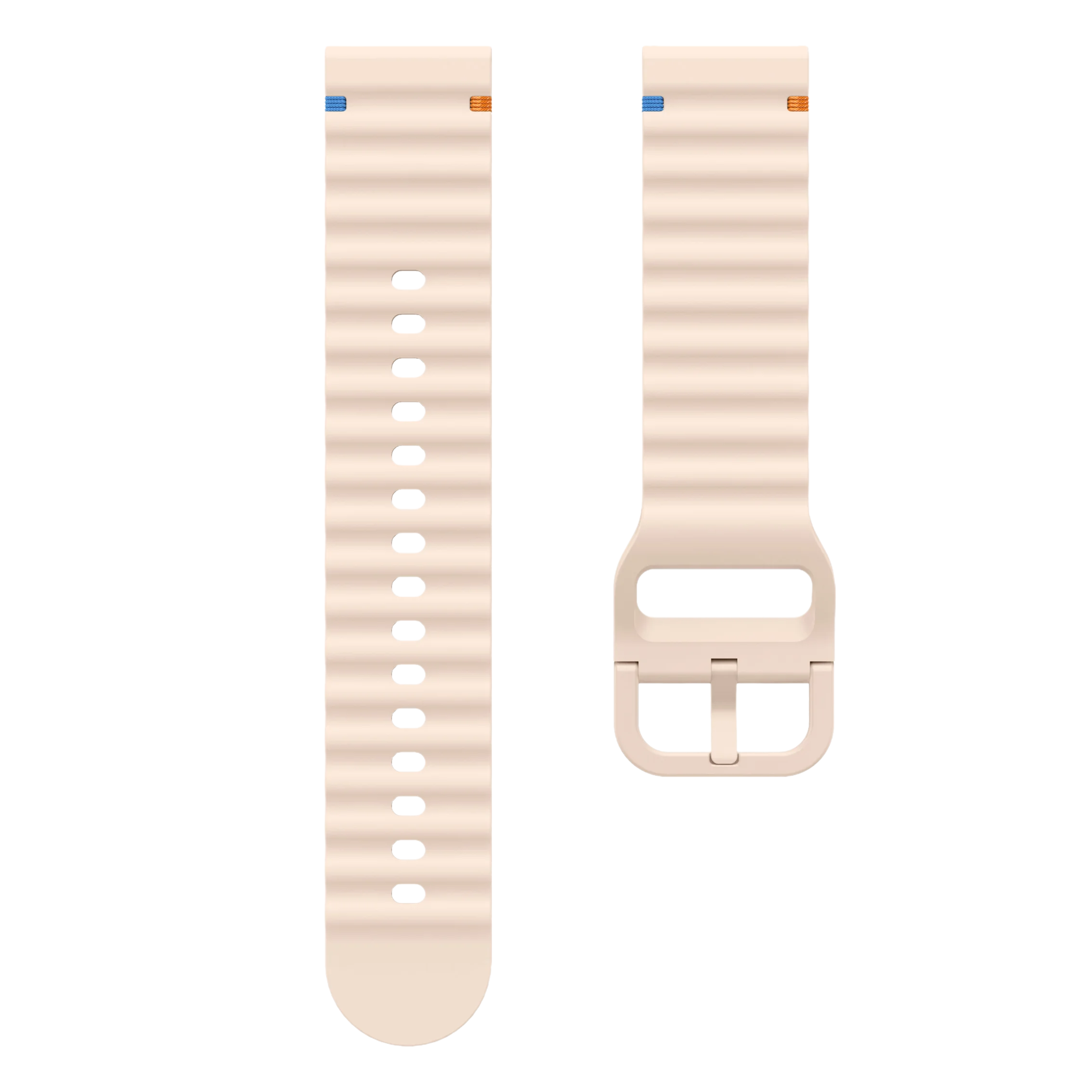 Premium 22mm Silicone Sport Watch Strap - Universal Replacement Wristband Bracelet