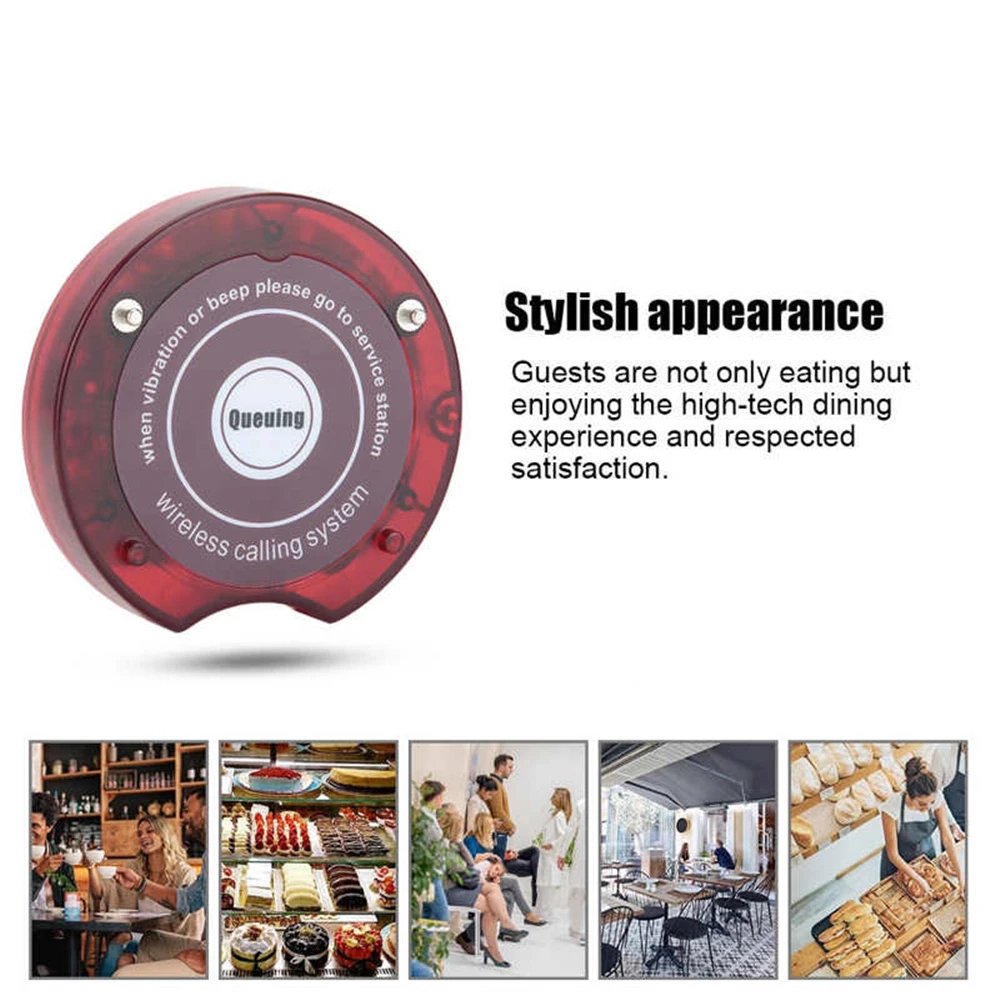 5pcs/lot Wireless Calling System Pager Restaurant Guest Paging Queuing System Receiver SU-668 Waiter Pager Call Customer