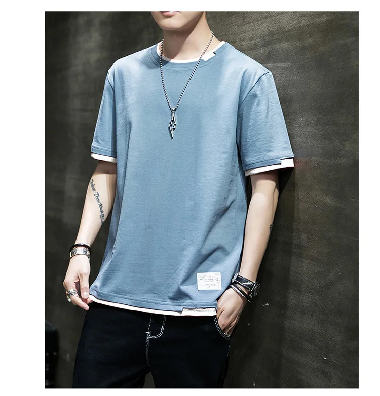 Men Pullover Hoodies O Neck Sweatshirts Spliced Solid Long Sleeve Loose Casual 2024 Winter Sligth Strech Patchwork T Shirts 13 undefined