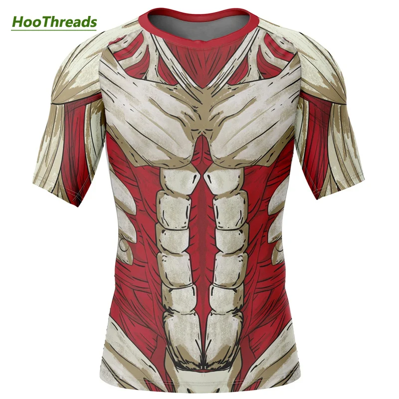 

Anime Attack on Titan 3D Print Quick Dry T-shirt for Men Gym Workout Fitness Undershirt Base Layer Athletic Shirts Tees Tops
