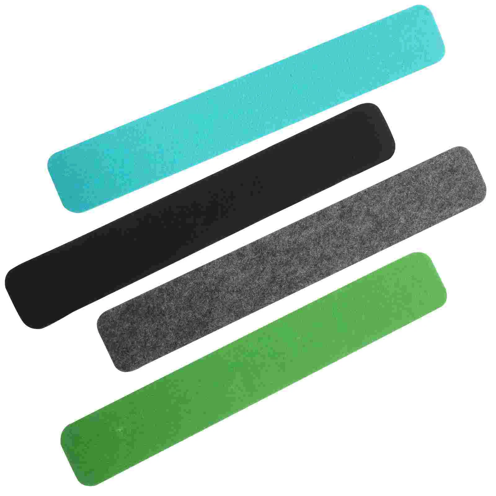 

4 Pcs Felt Bulletin Board Wall Fall Decorations Cork Strip Strips Checkered Pin Small Desk