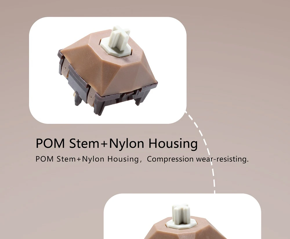 diamant commutateurs linéaires smd pour clavier tige nylon ressort long pom