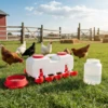 10KG Self Filling Automatic Chicken Waterer with 10 Cup Poultry Dispenser Waterer Chicken Waterer Feeder for Pigeon Duck Goose