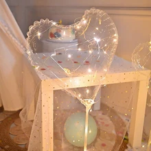 

5pcs Transparent Bobo Bubble Ballons Wedding Heart Star Unicorn Shape Clear Balloon Marriage Birthday Party Decoration Supplies