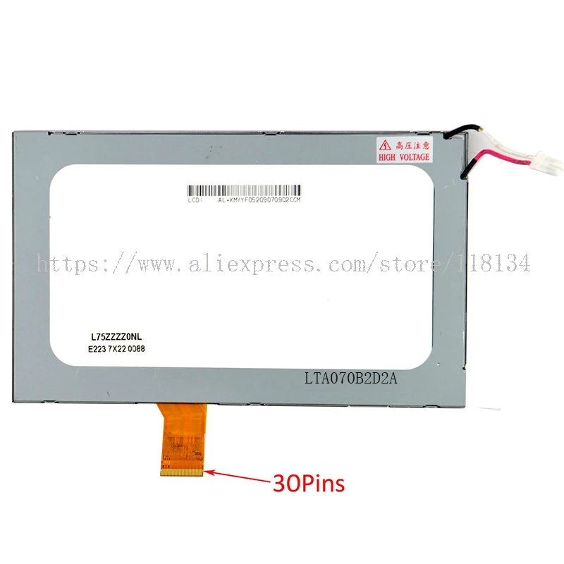 

LTA070B2D2A New 7inch LCD Display panel