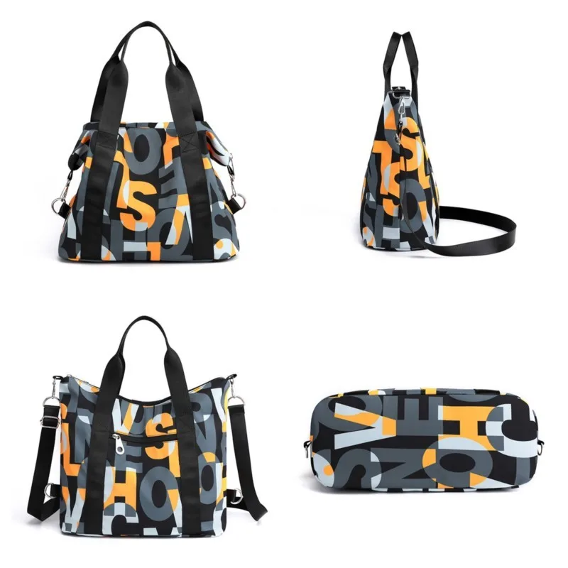 Women's Messenger Bags Waterproof Nylon Shoulder Totes Large Handbag Female Travel Crossbody Bags Top-handle Bag