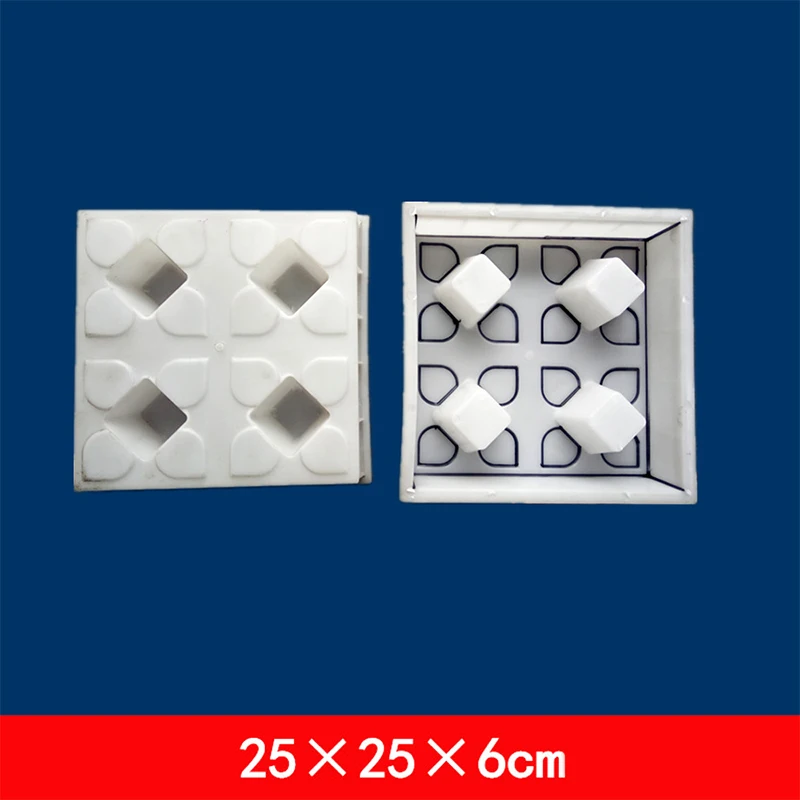 Four Hole Lawn Brick Parking Lot Grass Planting Brick Color Square Lawn Outdoor Color Plastic Mold