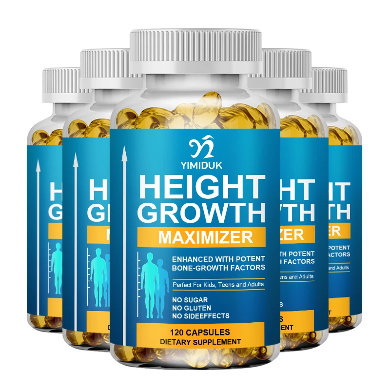 thumbnail image 1 of Cápsulas para aumentar la altura Maximizador Promueve el crecimiento y la salud de los huesos Suplemento para aumentar la estatura Vitaminas y calcio, 1 of 5