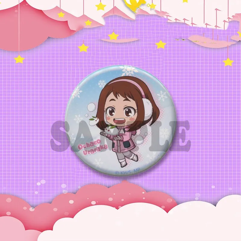 Klassische Anime-Figur Ochaco Uraraka Emaille-Anstecknadel, niedliche Cartoon-Mädchen-Brosche, Abzeichen auf Rucksack, Kleidung, Schmuck, Accessoires, Geschenk – Detail 14