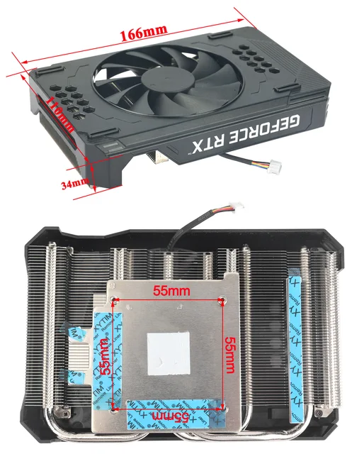 New DIY Replace A4000 GPU HeatSink Retrofit For Nvida