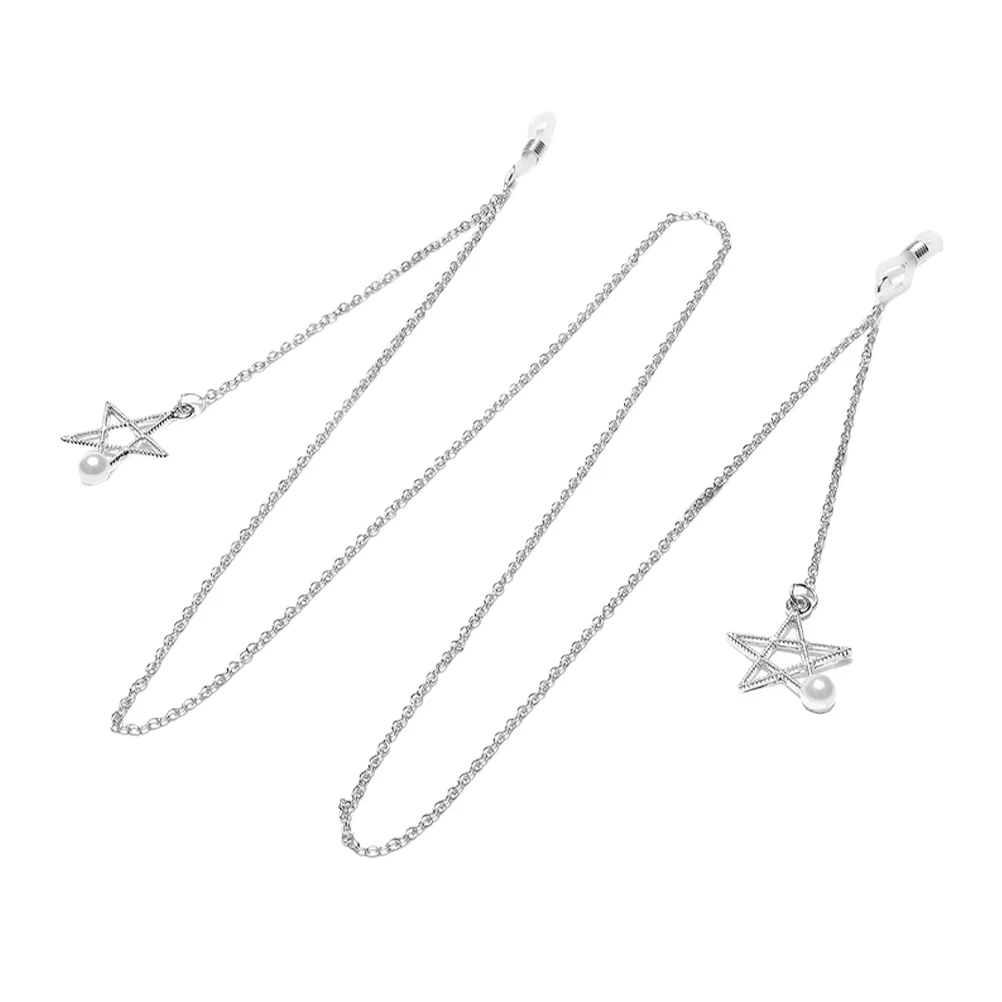 

Glasses Chain Silver Pendant Strap for Women Eye Holders Around Neck Eyeglasses Fashion Sunglass Chains Metal Lanyard Miss