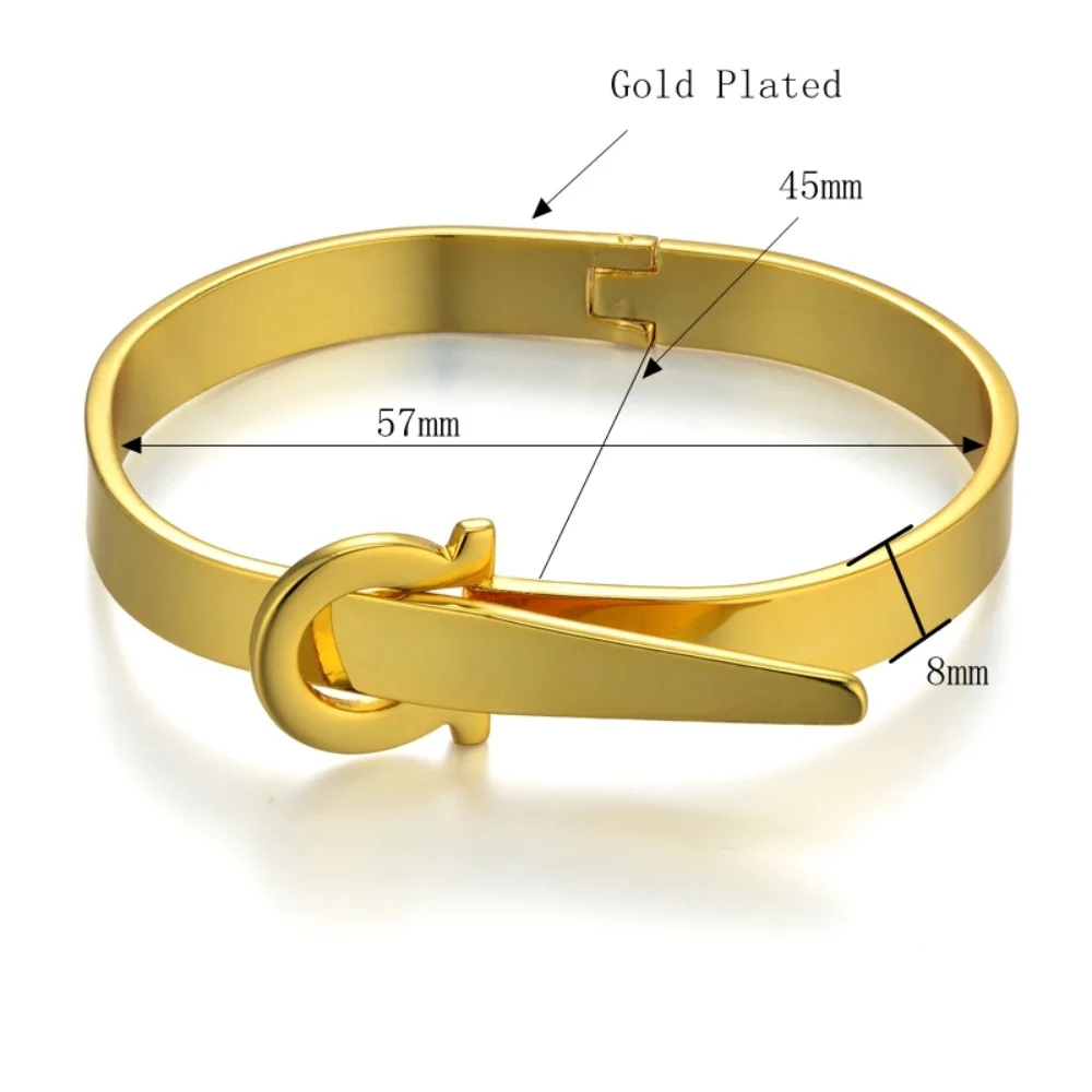 Golden Bracelets Round Frosted Metal Bangles Womens Hand Bracelets Geometric Gold Silver Plated Opening Bracelets Jewelry Gifts 2