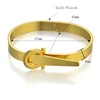 Golden Bracelets Round Frosted Metal Bangles Womens Hand Bracelets Geometric Gold Silver Plated Opening Bracelets Jewelry Gifts 2