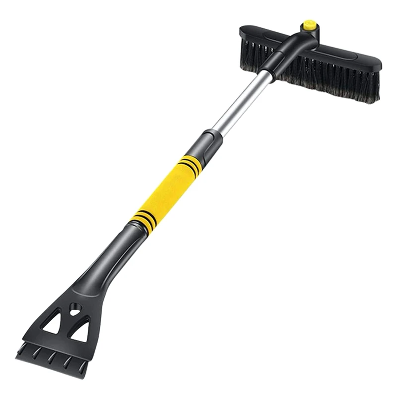 

Скребок для льда для лобового стекла автомобиля, выдвижная лопата для снега, выдвижная щетка для снега с поролоновой ручкой для автомобиля, внедорожника, грузовика