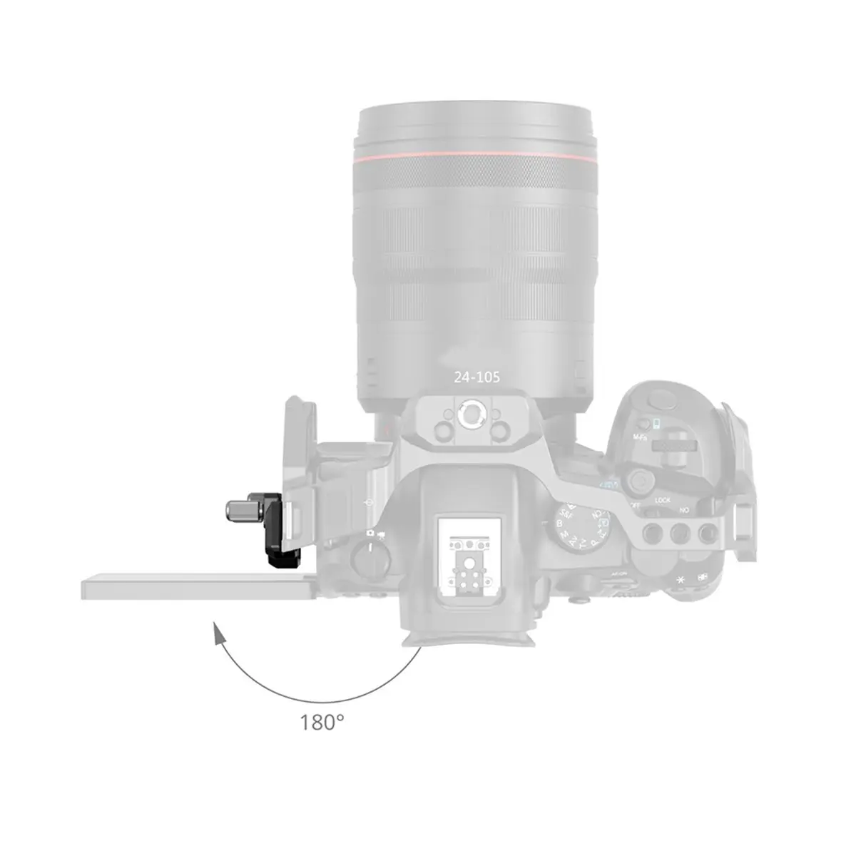 (WSFS) 캐논 EOS R6 마크 III R5 마크 II용 케이블 클램프(하프 케이지 카메라 리그 포함) 흘러내림 방지 보안 커넥터 보호 장치
