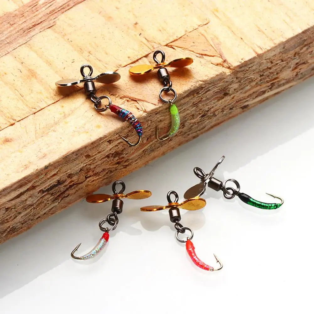 5pcs Fly Hooks Flies Insect Lures Bait Fly Fishing Decoy Bait Sequins Fishhook Trout Nymph Fly Fishing Lure Natural Insect Bait