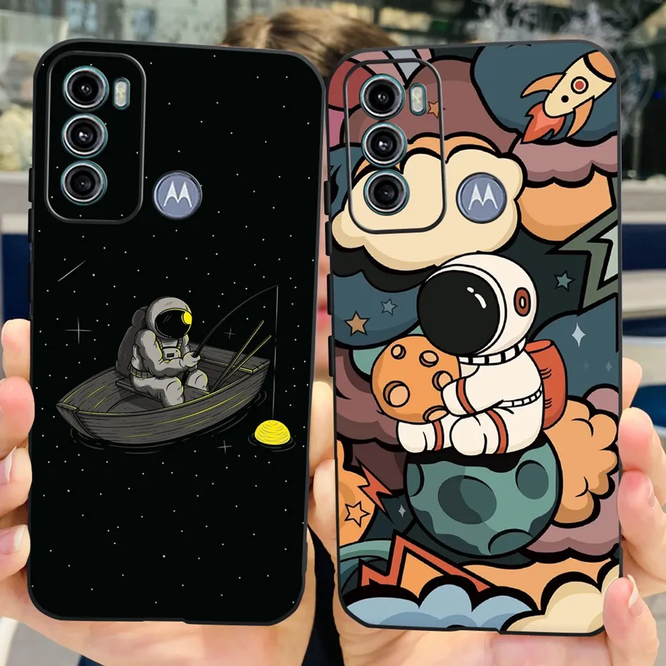 For Motorola Moto G60 2021 Case Luxury Marble Soft Silicone Black Bumper Phone Back Cover For Moto G40 Fusion Case MotoG60 Funda 3