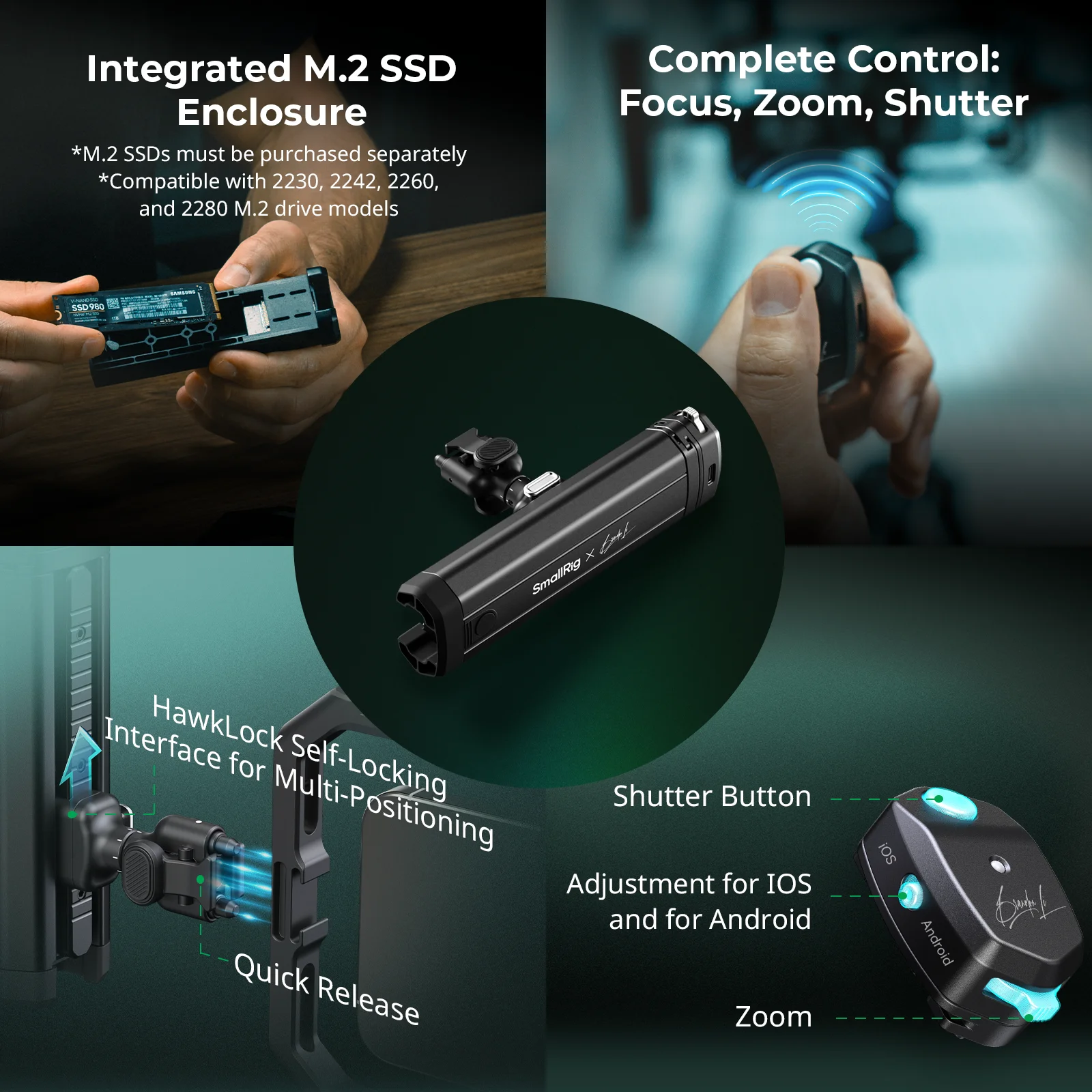 SmallRig x Brandon Li All-in-One Mobile Video Kit Universal Quick