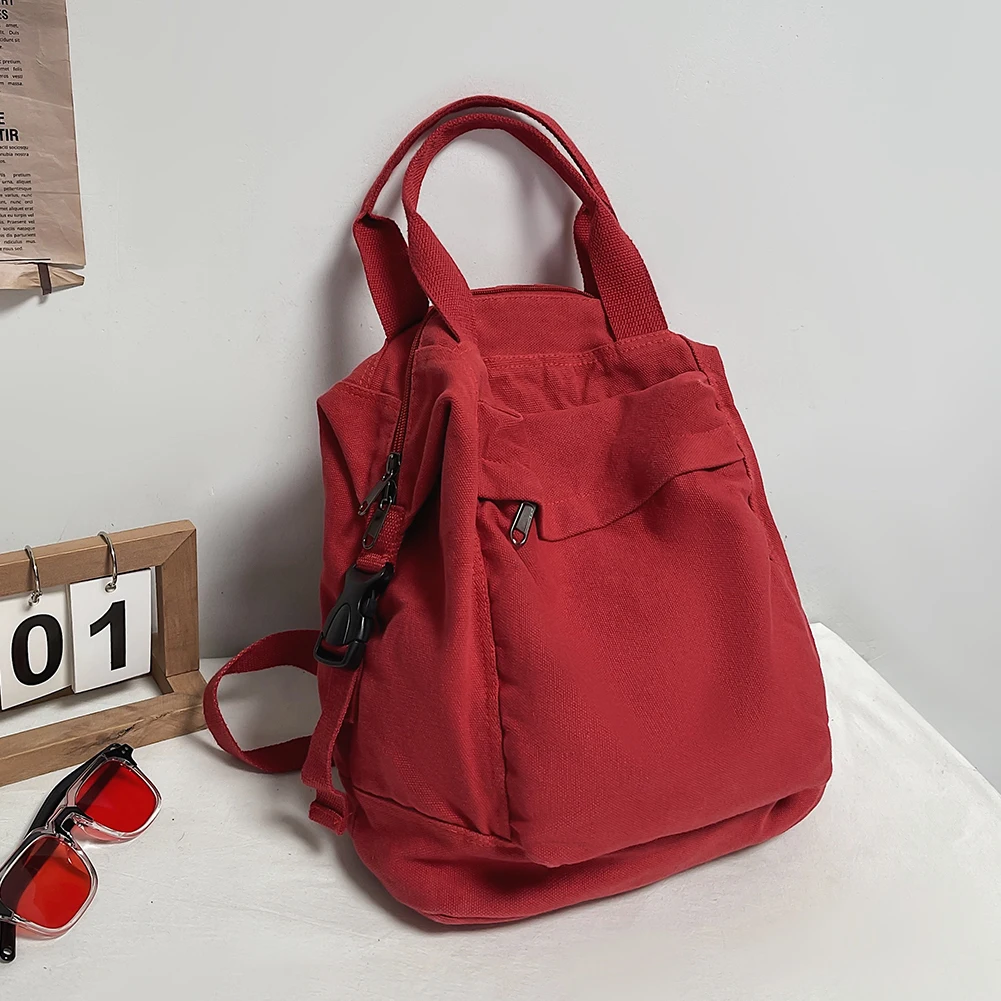 Maxxcloud Mochila Feminina Estética De Lona De Algodão Pesad | Frete Grátis