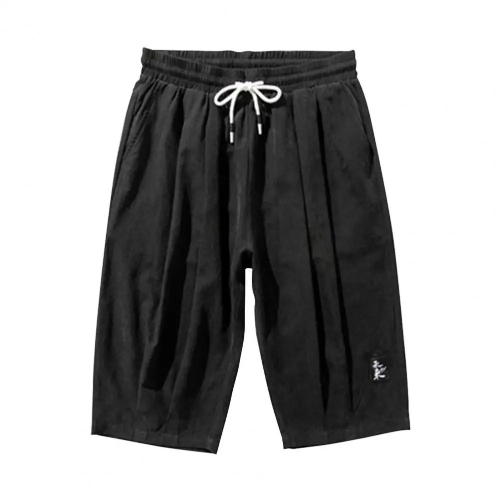 Men Pants Men's Spring Cargo Pants With Side Pockets Drawstring Waist Solid Color For Gym Training Jogging Wear Men Trousers