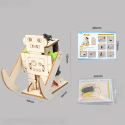 Wooden Walking Robot Kit - Educational STEM Project and Science Experiment Toy (1Pcs)