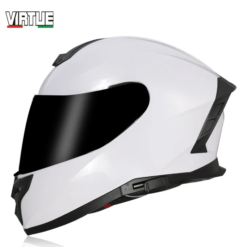 

DOT ECE approved For men women Moto Bike Motocross Helmets Double Visors Casque Hors Route Moto Casco