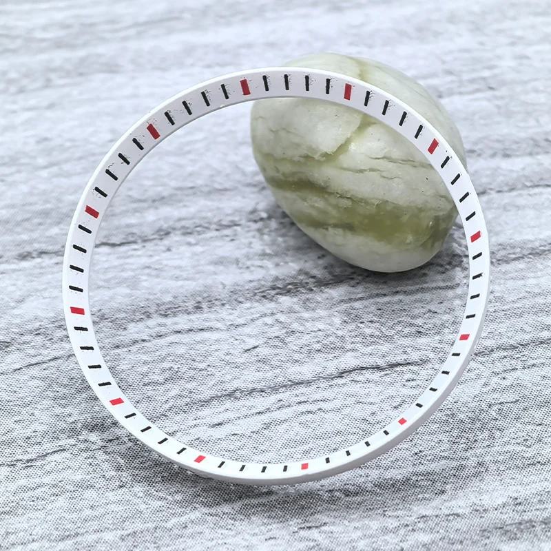 Mod 30,5 mm x 27,3 mm Kapitelring passend für SKX007 SKX009 SRPD Uhrengehäuse Kunststoff-Innenring NH35 NH36 Uhrengehäuse Refit-Teile – Detail 5