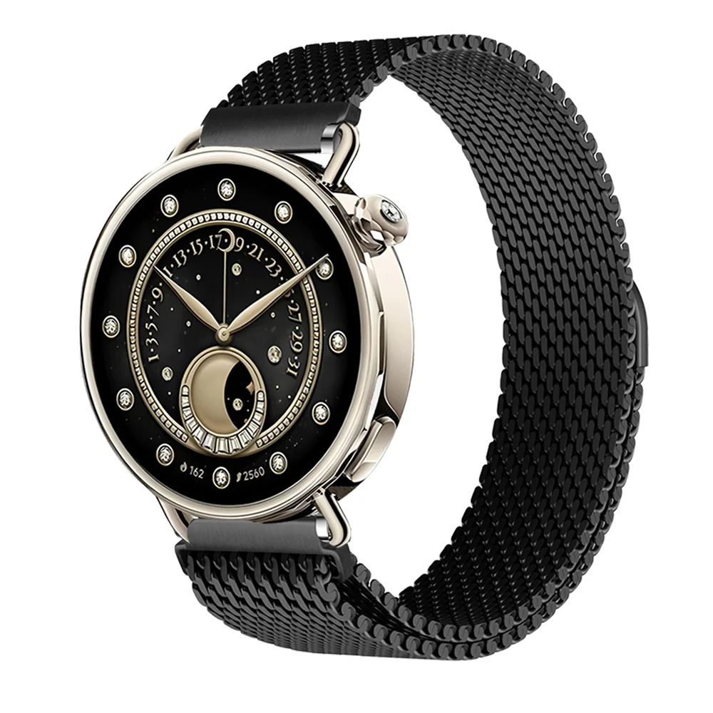 Premium 18mm/22mm Magnetic Milanese Metal Smartwatch Bracelet Strap