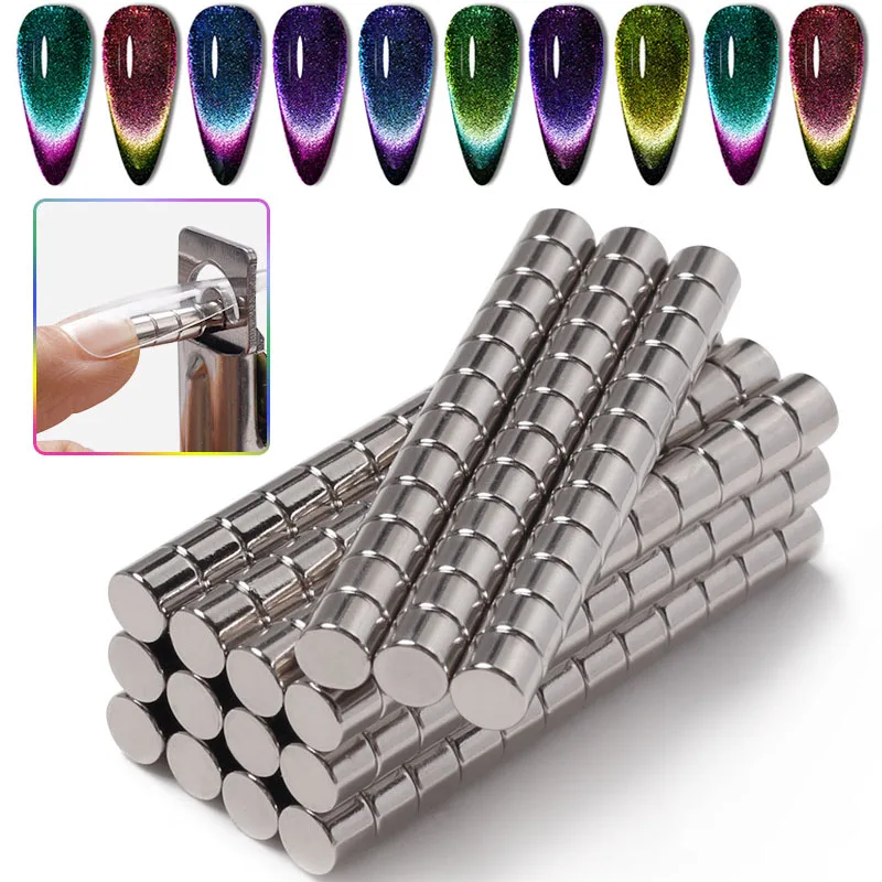 12pcs Mini Nail Round Nail Art Stick for Cat Eye