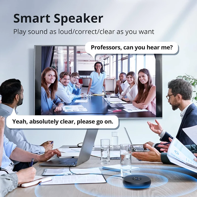 EMEET USB Wired Speakerphone Conference Speaker With 2