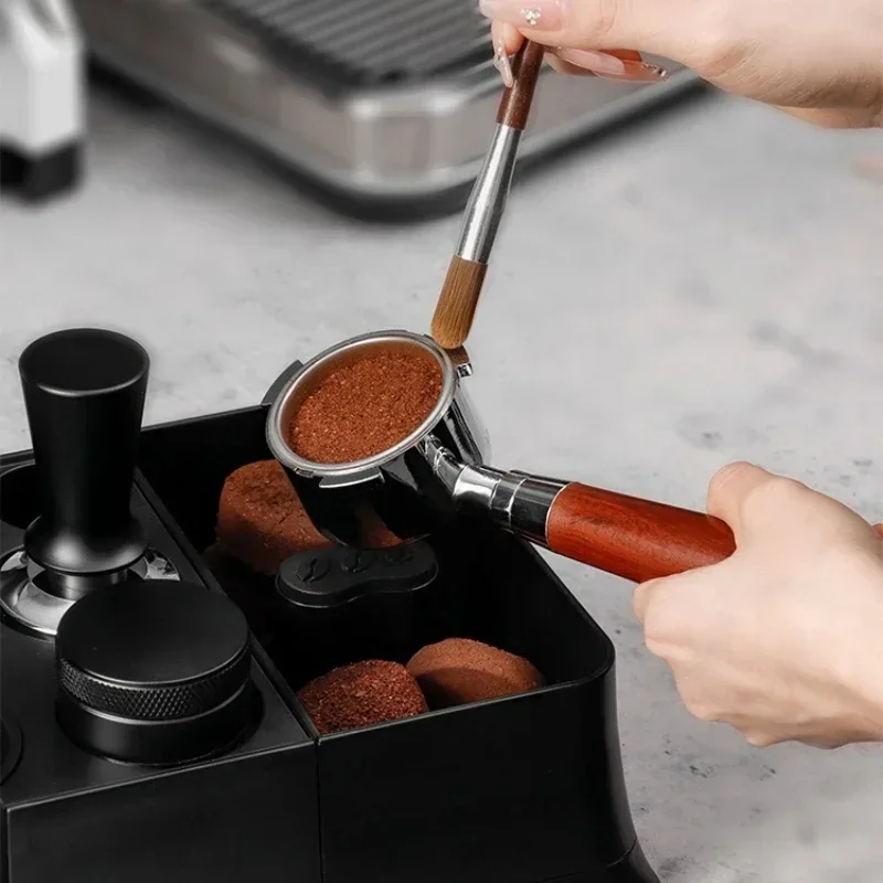 حامل محطة دك القهوة مع صندوق طحن مغناطيسي من مادة...