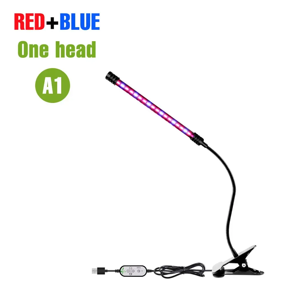 Full Spectrum LED Grow Light with USB and Dimmable Timing