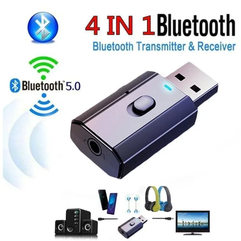 5.0 Bluetooth Adapter Music Audio for PC TV Car Hands-free