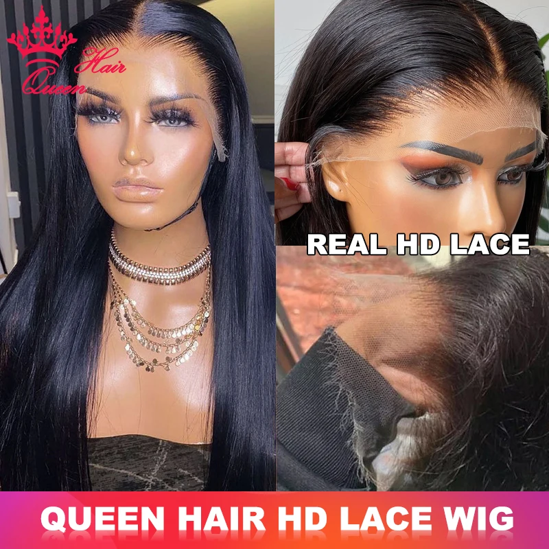 Invisible HD Lace Wigs Virgin Human Raw Hair Wig Malaysian Straight