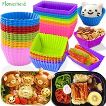 40 Pcs Silicone Lunch Box Dividers, Bento Bundle Lunch Box Dividers for Kids Lunch Accessories