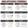 SN-58B 5Jaws Tool Kit Electrician Crimping Tools Crimping Plier Crimp Dupont Terminals Clamp Electronics Connector Hand Jaws Box 4