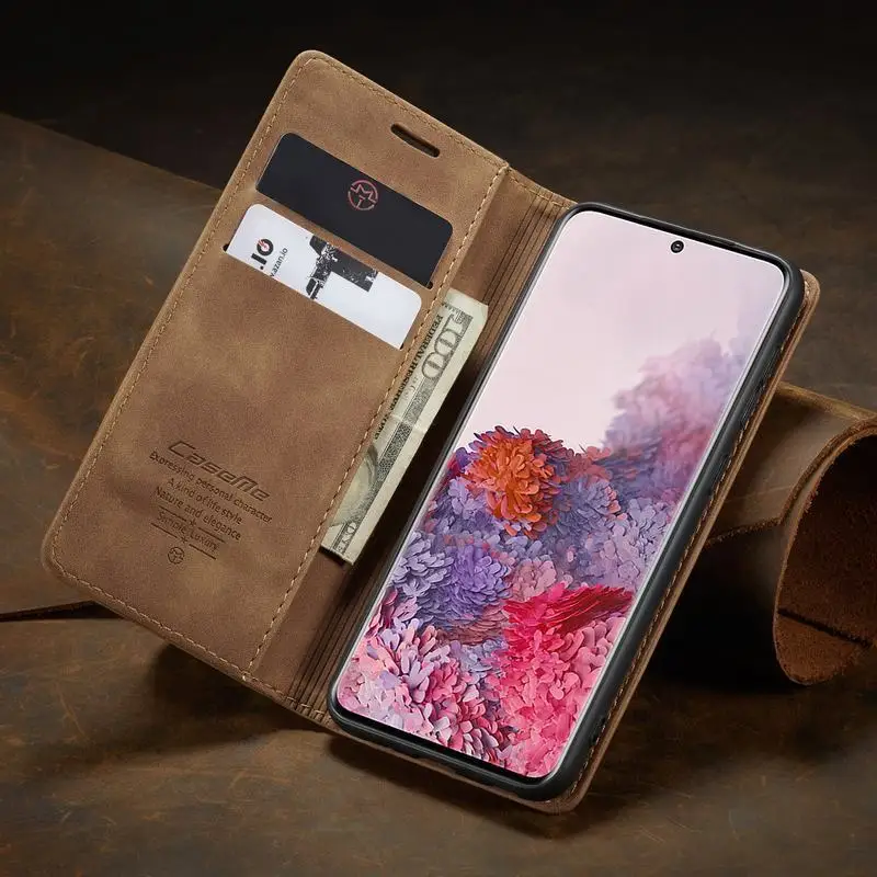 Case Cover For Samsung Galaxy S20 Ultra Luxury Magnetic Attraction Flip Leather Wallet Phone Cases For Samsung S20 S 20 Ultra