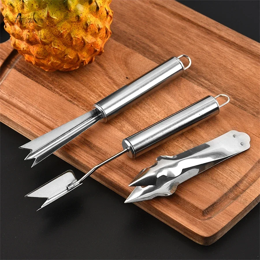 

Pineapple Peeler Kitchen Tool Pineapple Eye Peeler Remover Tweeze Stainless Steel Deseed Cutting Clip Strawberry Huller