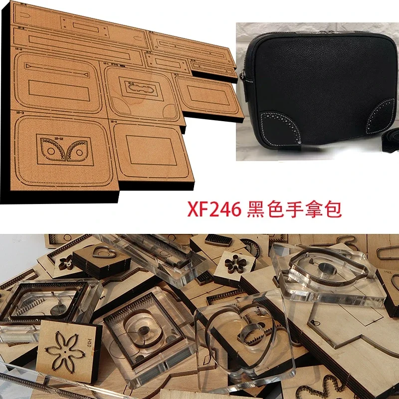 

Новая японская стальная лезвие деревянная ручная Сумочка/кошелек кожаный ремесло перфоратор ручной инструмент нож для резки форма XF246